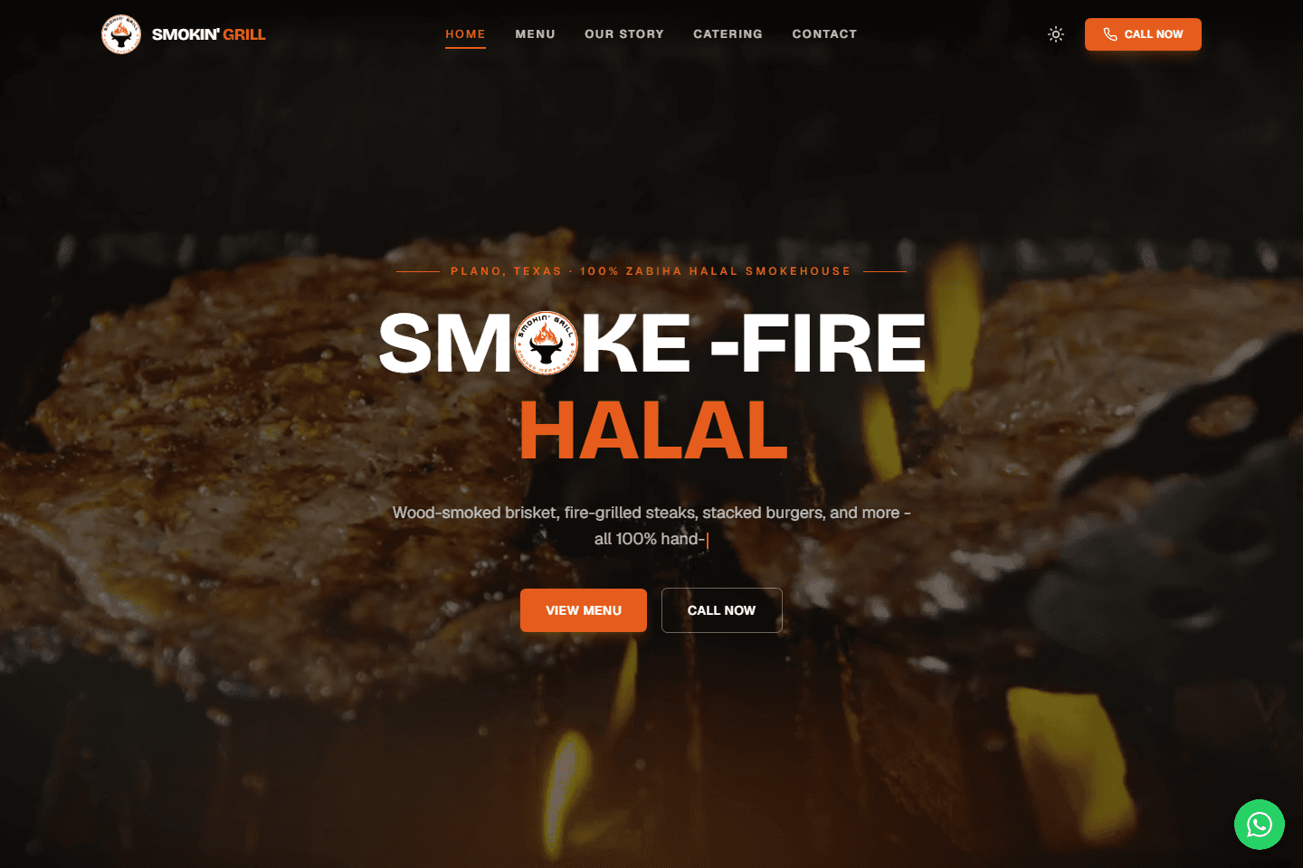 Smokin' Grill website preview